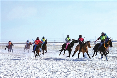 马年驭雪奔腾 文旅融合焕彩——锡林郭勒第三届冬季蒙古马超级联赛总决赛开赛